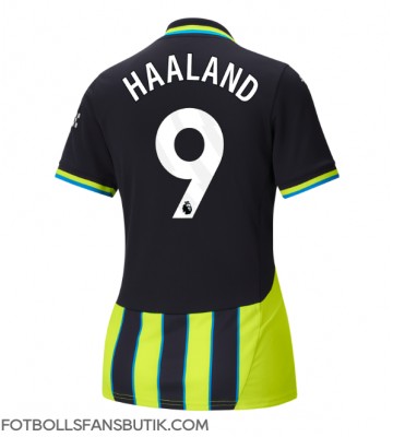 Manchester City Erling Haaland #9 Replika Bortatröja Damer 2024-25 Kortärmad